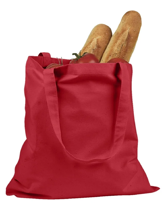 BAGedge 6 oz. Canvas Grocery Tote Bag | Red