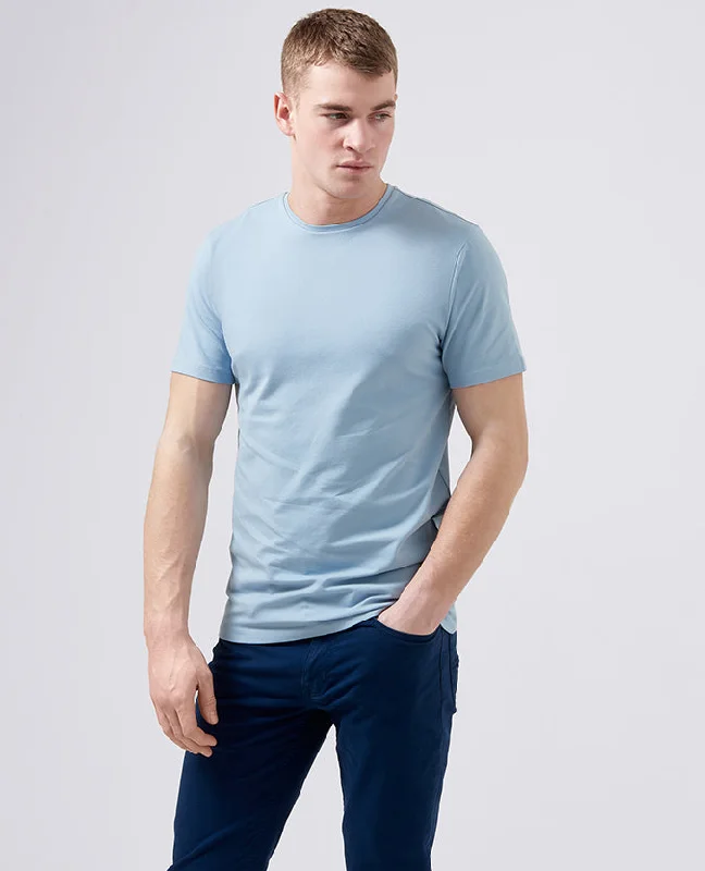 Tapered Fit Cotton-Stretch T-Shirt