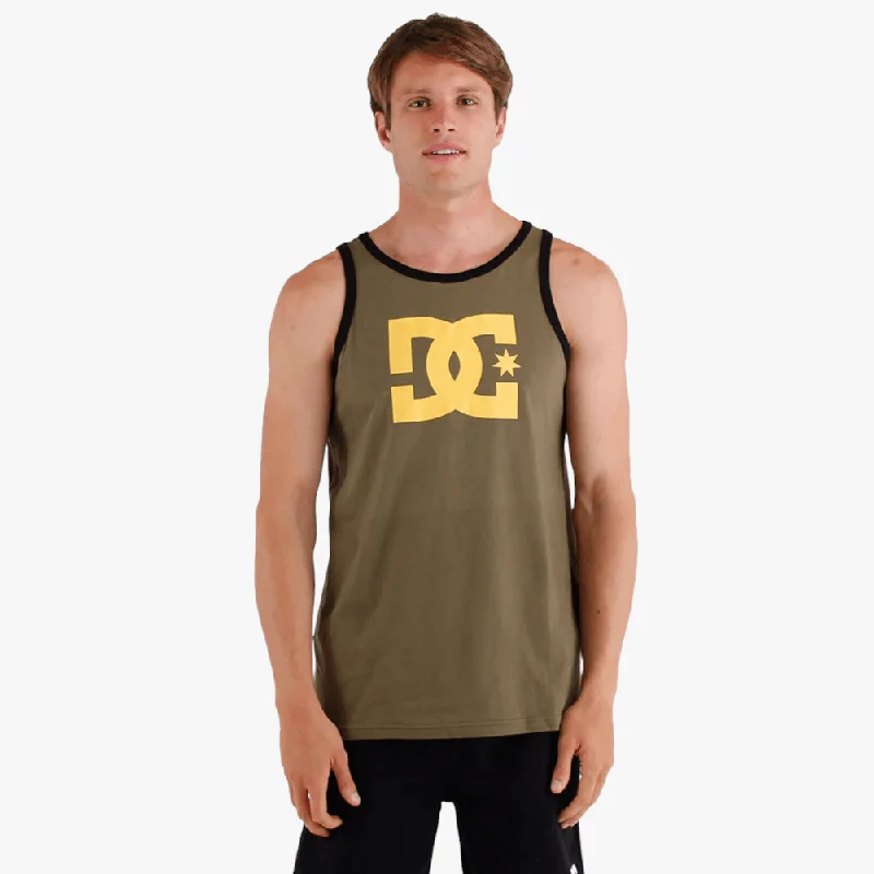 Dc Mens Star Tt Tank Green