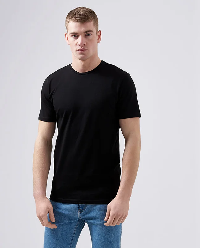 Tapered Fit Cotton-Stretch T-Shirt