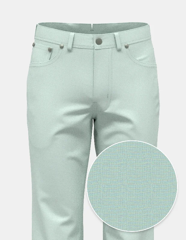 Mint Green European Fine Poplin | Five Pocket