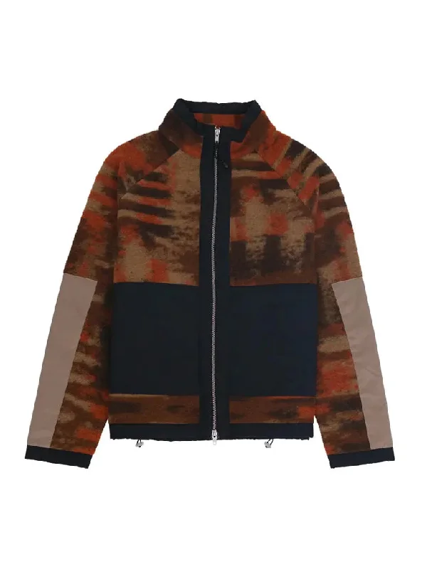 Signal Fleece- Rust Multi Jacquard