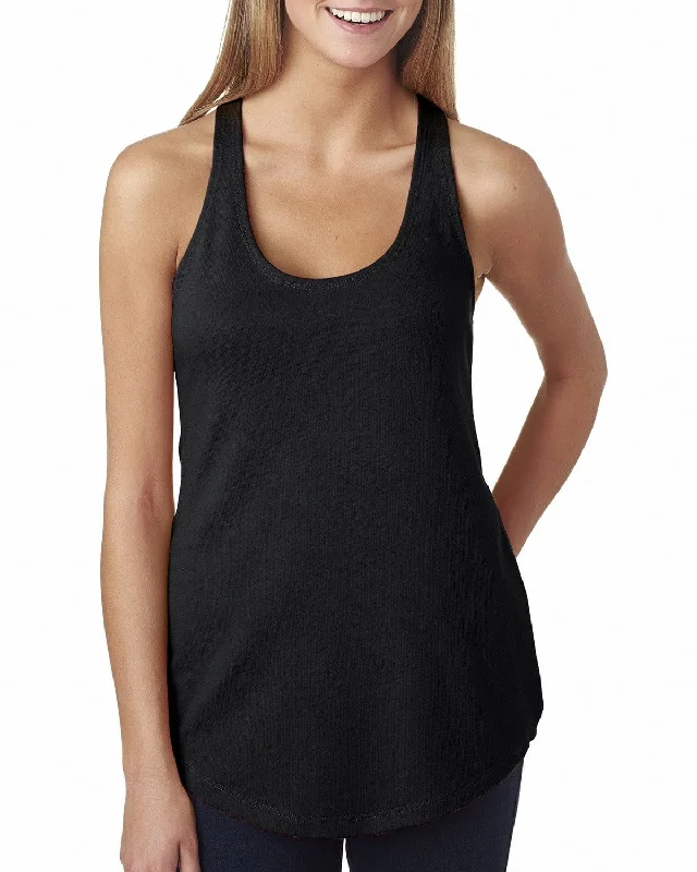 Next Level Ladies Terry Racerback Tank | Black