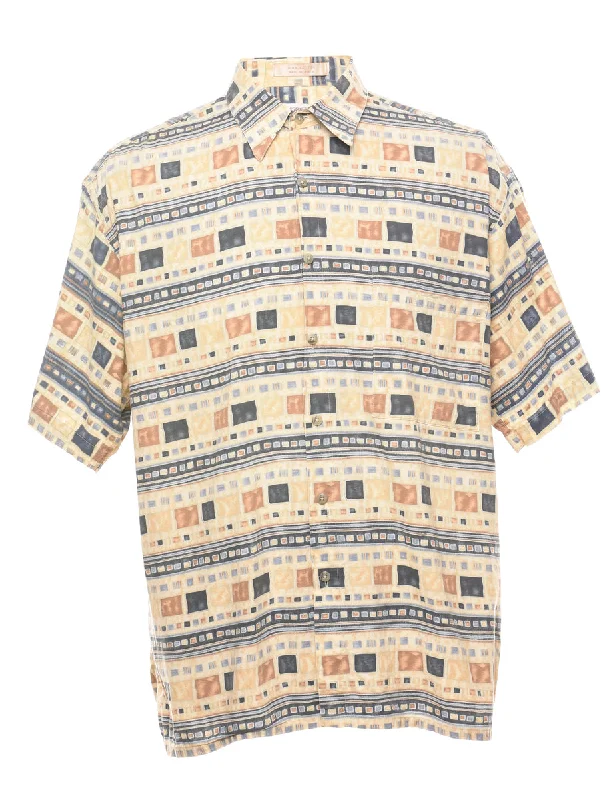 1990s Campia Geometric Pattern Shirt - L