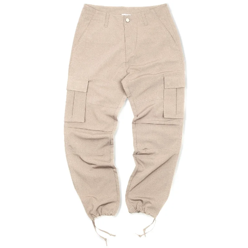 Luxury Cargo Pants - Cream