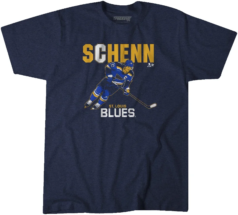 ST. LOUIS BLUES BRAYDEN SCHENN CAPTAIN TEE