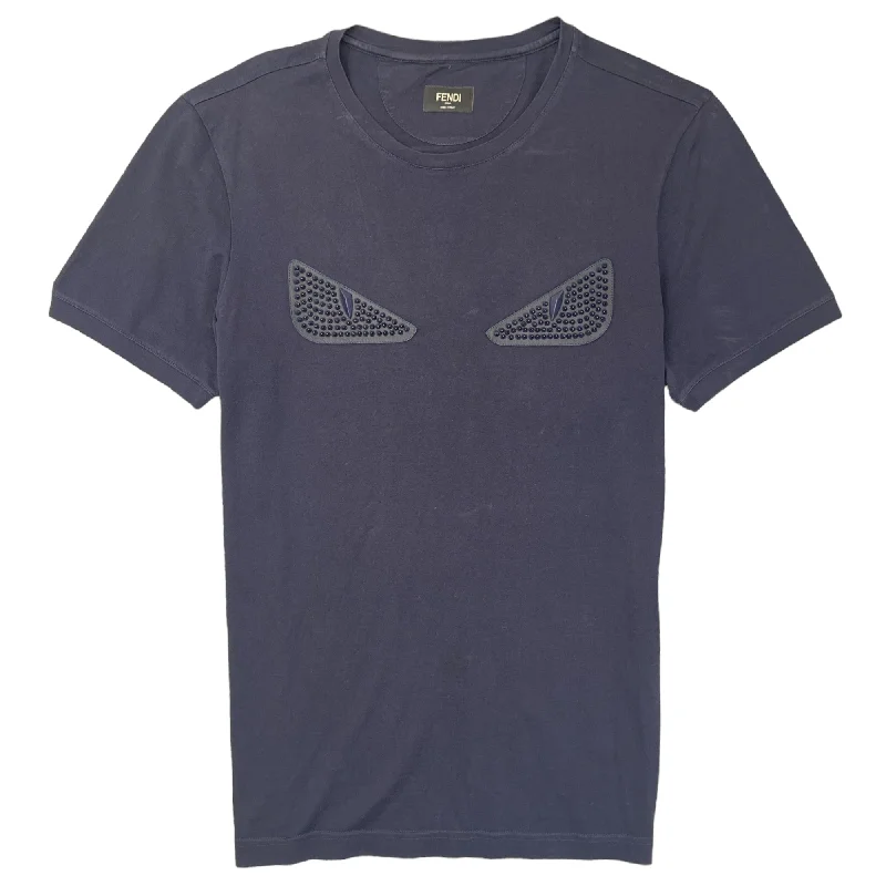 Men's Spike Monster Eye T-Shirt Navy Size IT 50 / UK L