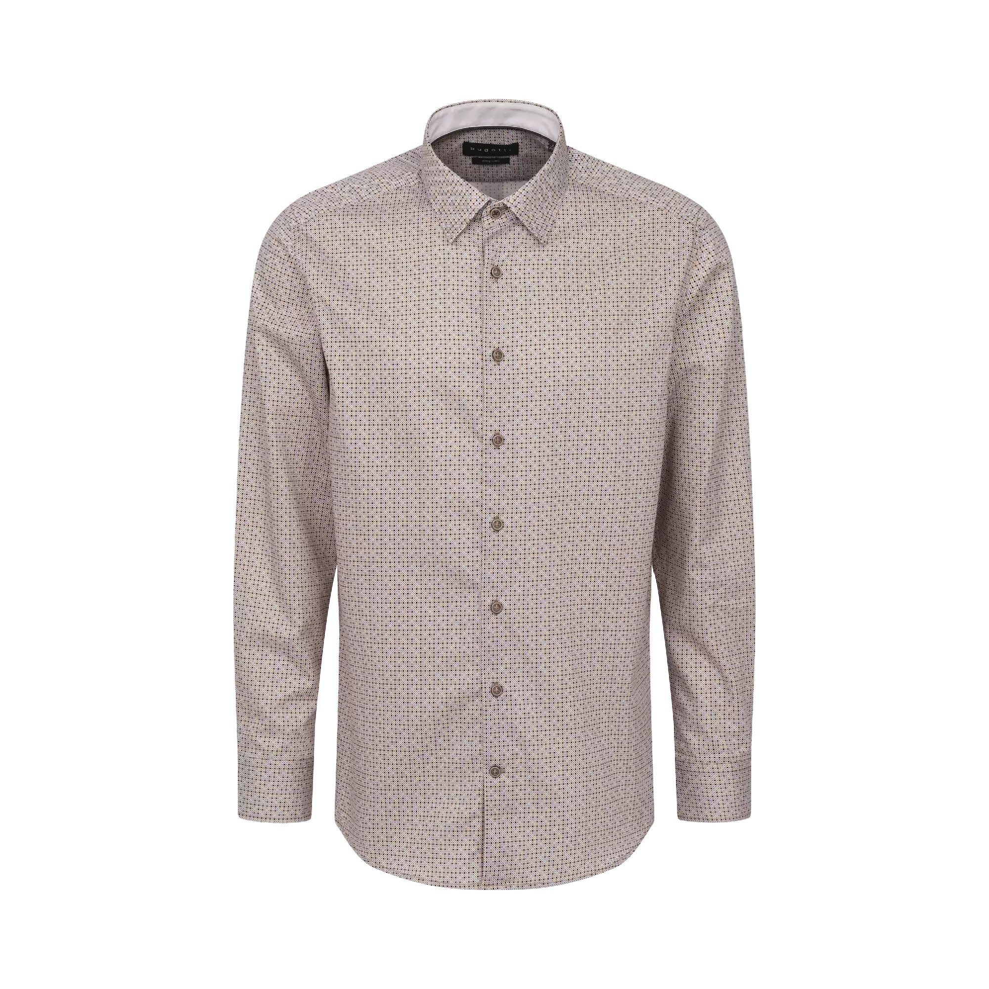 Long Sleeve Shirt with Hidden Button Down 9750-68505B Cognac