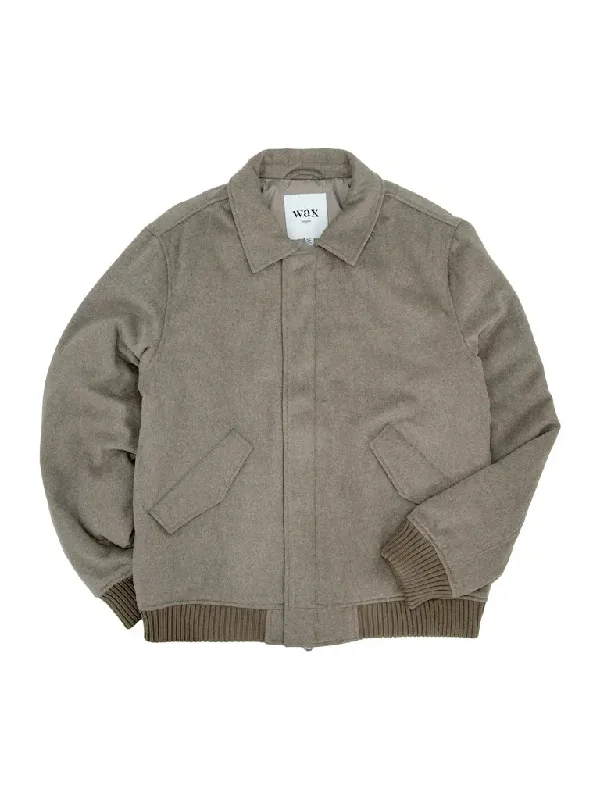 Knoll Bomber Jacket- Natural Wool