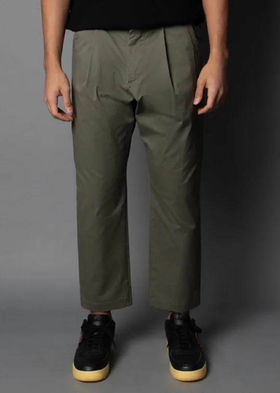 Olive Twill: Boxer Fit