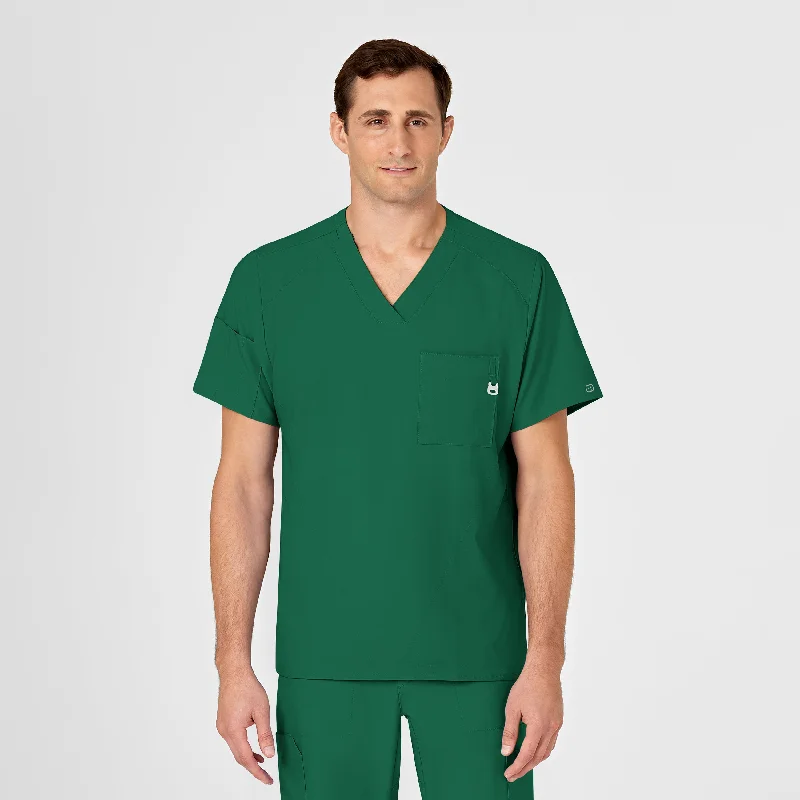 W123 Men's V-Neck Scrub Top - Hunter