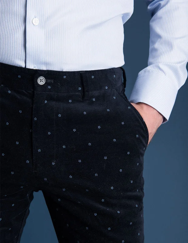 Mini Floral Print - Midnight Blue | Chino