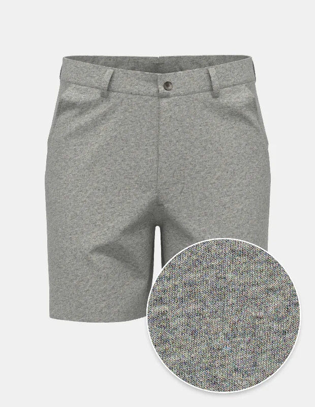 Grey Double Faced Knit | Short