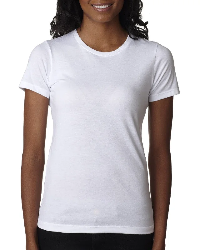 Next Level Ladies CVC Crew Tee | White