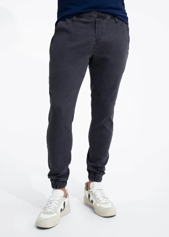 Duo Joggers | Grey Denim Wash