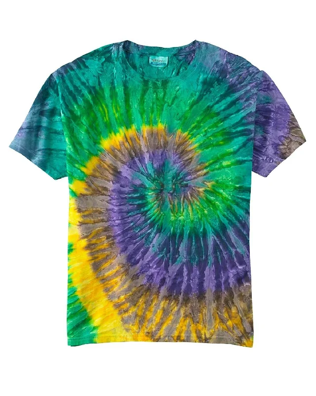 Tie-Dye 100% Cotton Tie-Dyed T-Shirt | Mardi Gras