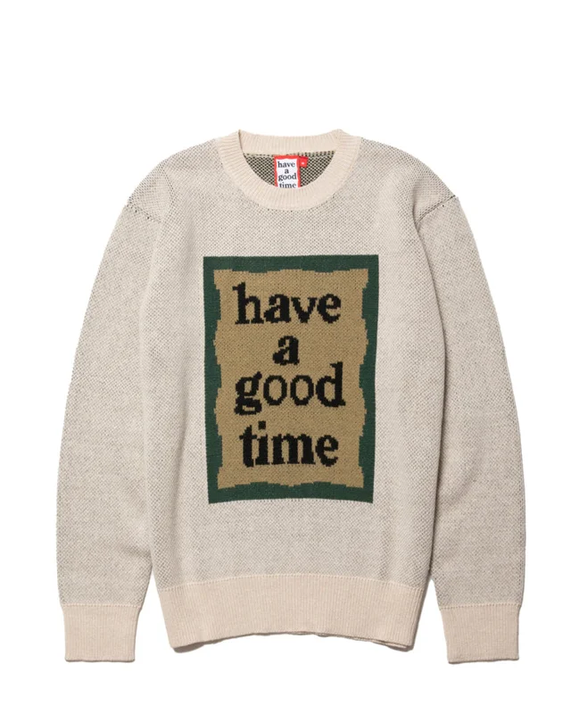 MILITARY FRAME KNIT SWEATER