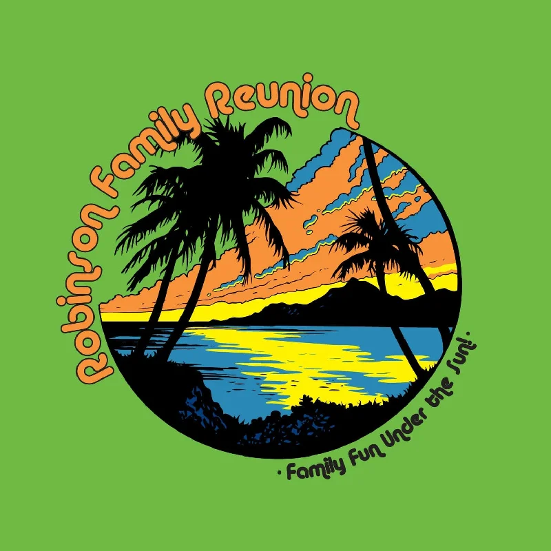 Sunset Family Reunion T-Shirt Design RMC-3