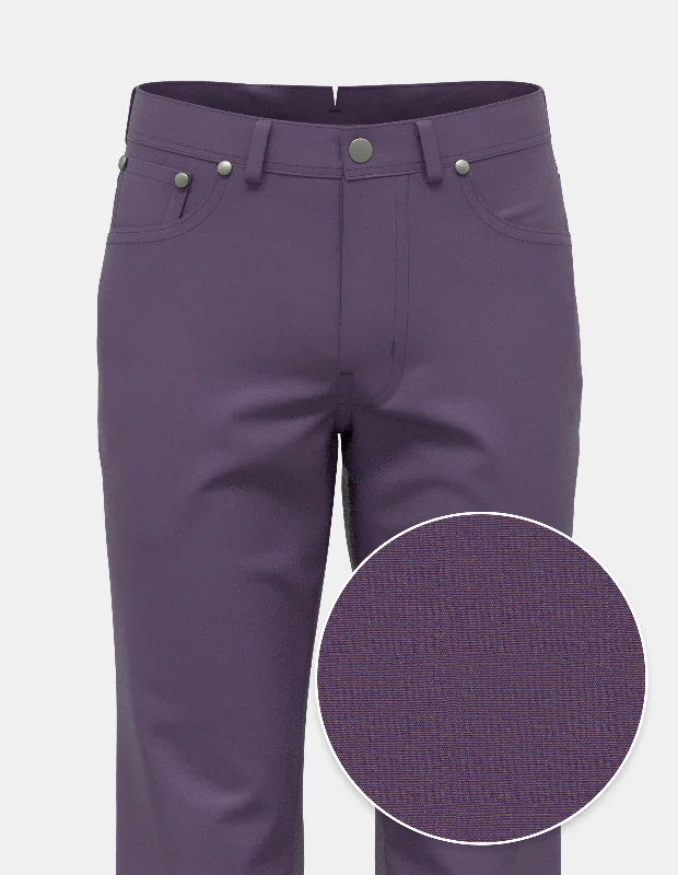 Dusty Purple European Fine Poplin | Five Pocket