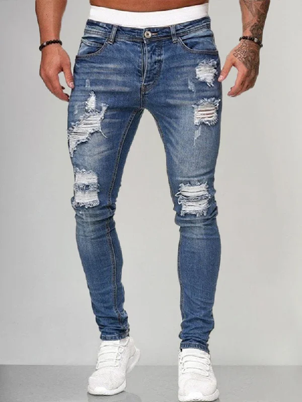 Slim Fit Torn Jeans