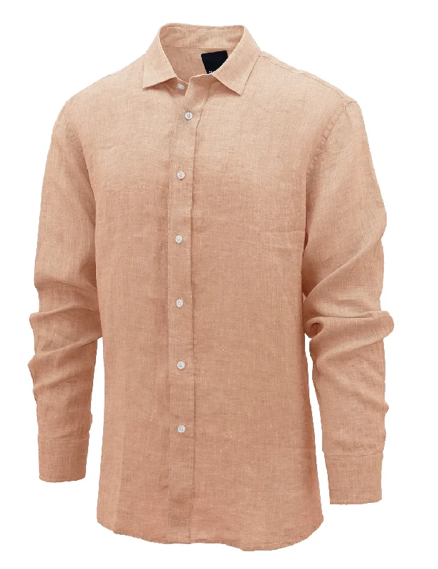 Daniel  Hechter Orange Linen Shirt