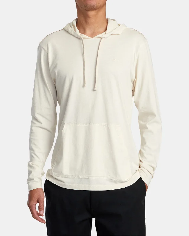 PTC Pigment Hooded Long Sleeve Tee - Latte