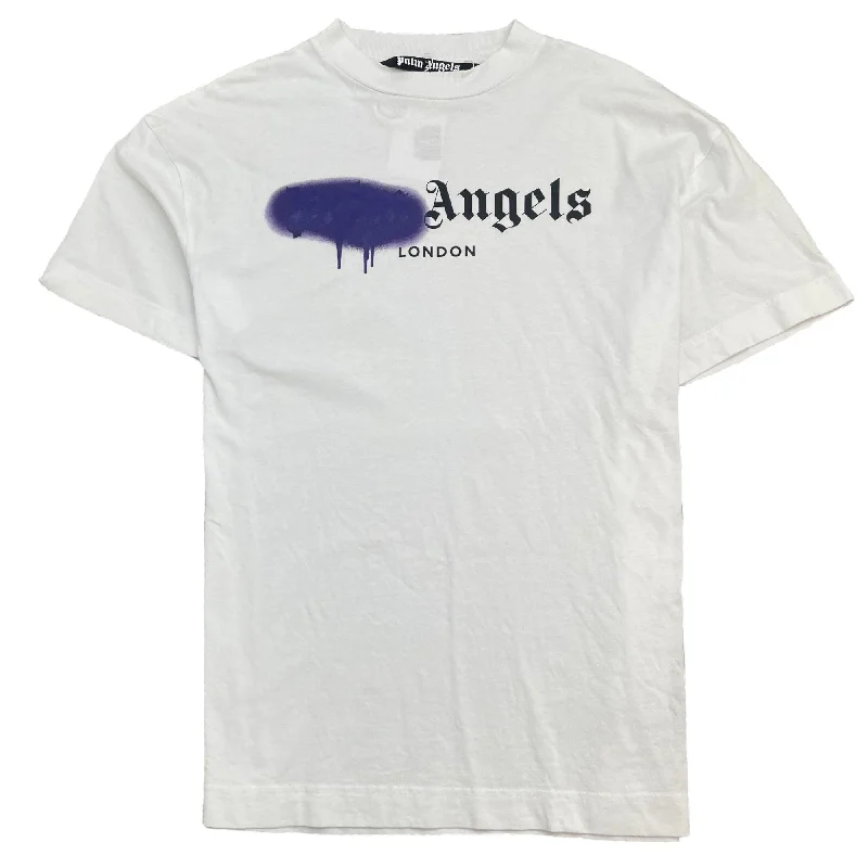 Men's Spray Logo London T-Shirt White Size M