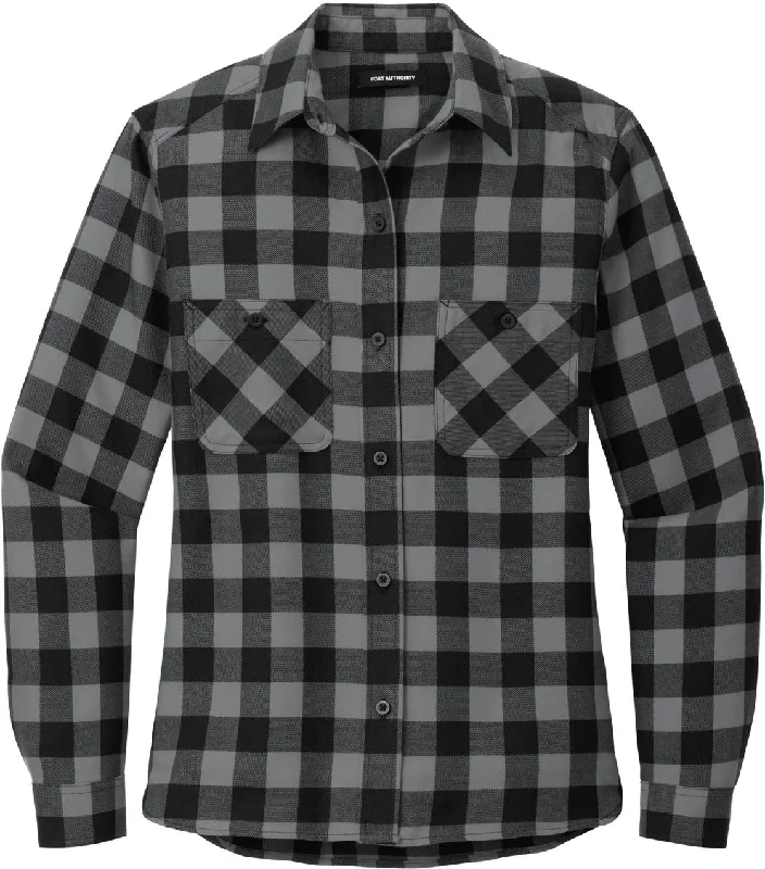 Grey/Black Buffalo Check