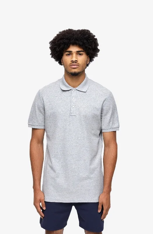 Athletic Pique Polo - Grey