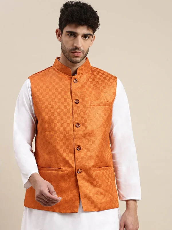 Men Ethnic Jacket Orange DD7