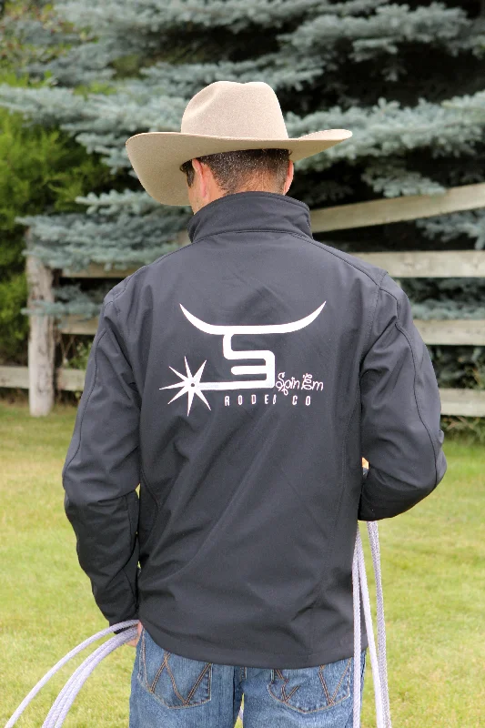 Men's Black Jacket White Logo