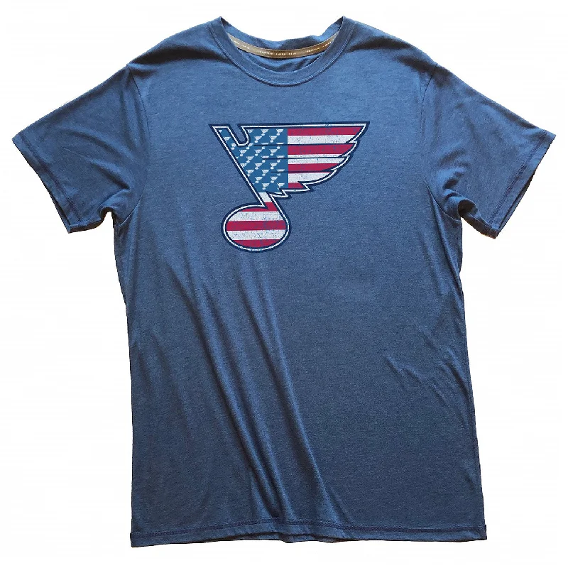 2LU Red White & Blue Note Tee