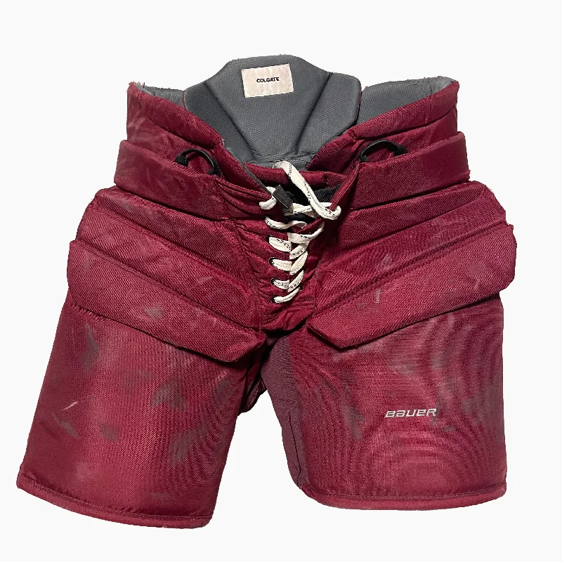 Bauer - NCAA Used Pro Stock Goalie Pants (Maroon)