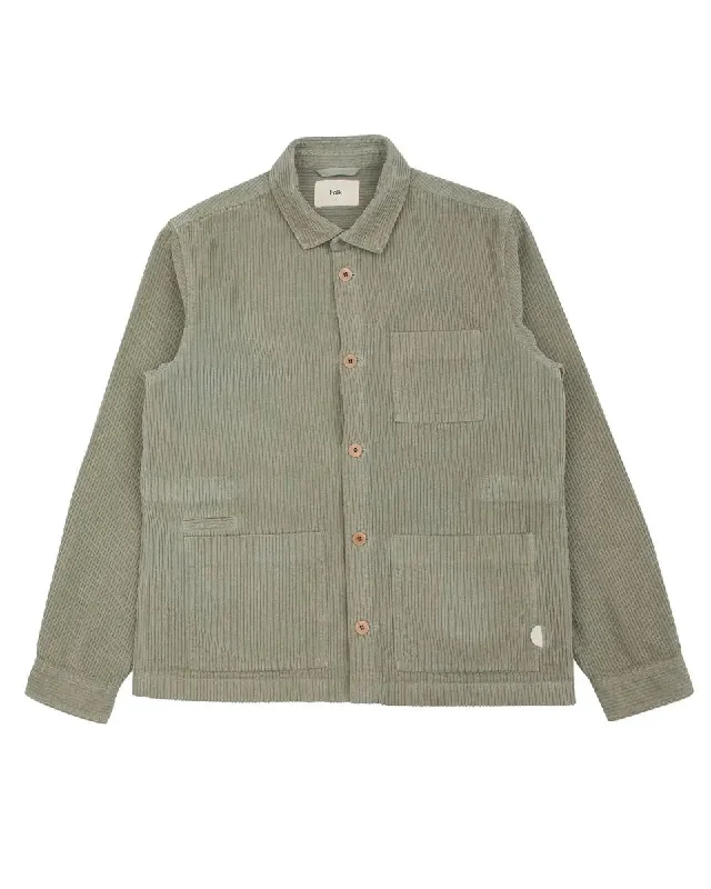 Assembly Jacket- Olive Chunky Cord