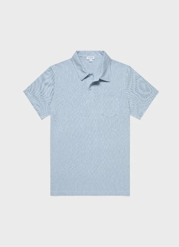 Men's Riviera Polo Shirt in Blue Mist