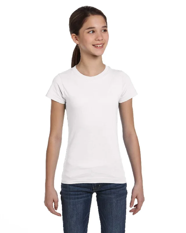 LAT Girls Fine Jersey T-Shirt | White