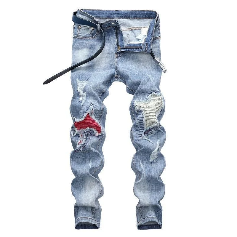 Hip Hop Distressed Jeans For Men