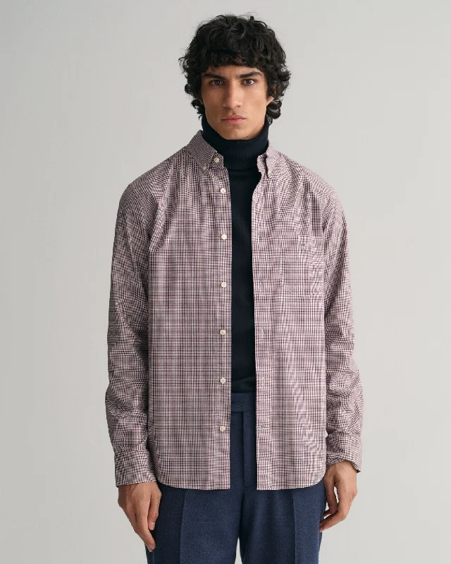 GANT Regular Poplin Micro Check Shirt