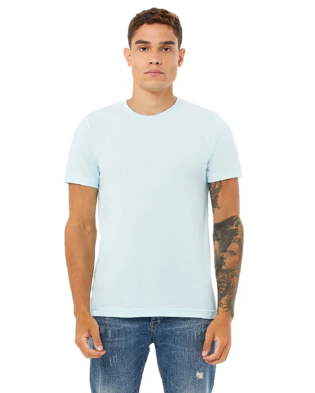 Bella+Canvas Unisex Heather CVC T-Shirt | Heather Ice Blue