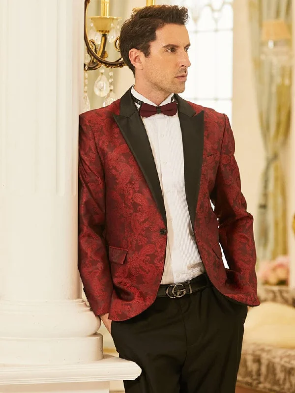 Floral Tuxedo Paisley Suit Jacket (US Only)