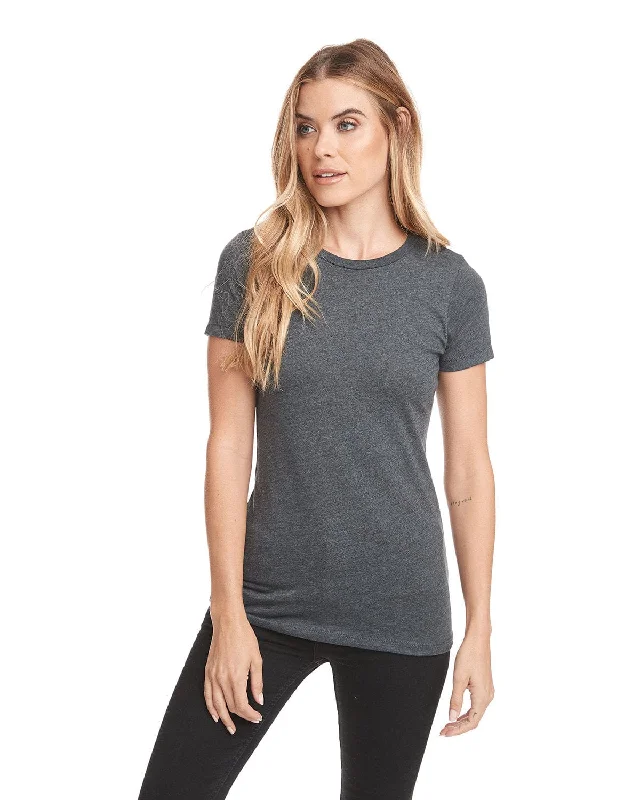 Next Level Ladies CVC Crew Tee | Charcoal