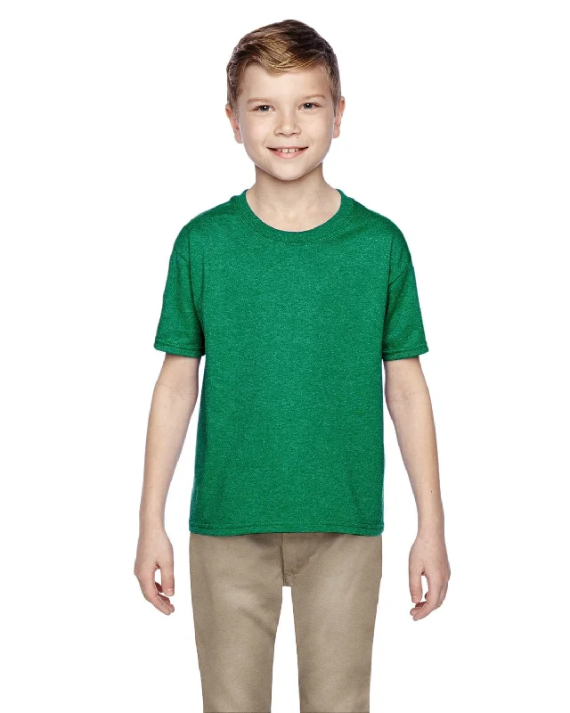 Fruit of the Loom Youth T-Shirt | Retro Hth Green