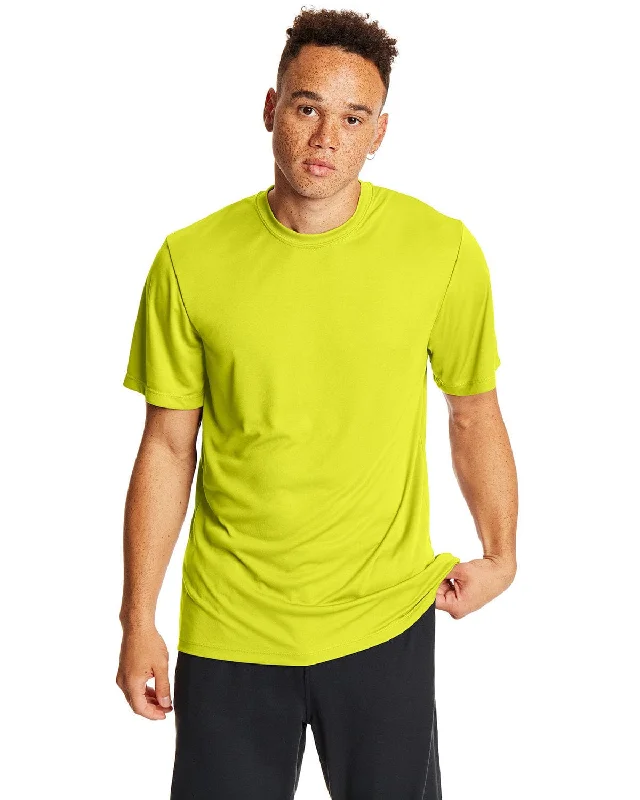 Hanes Cool Dri T-Shirt | Safety Green