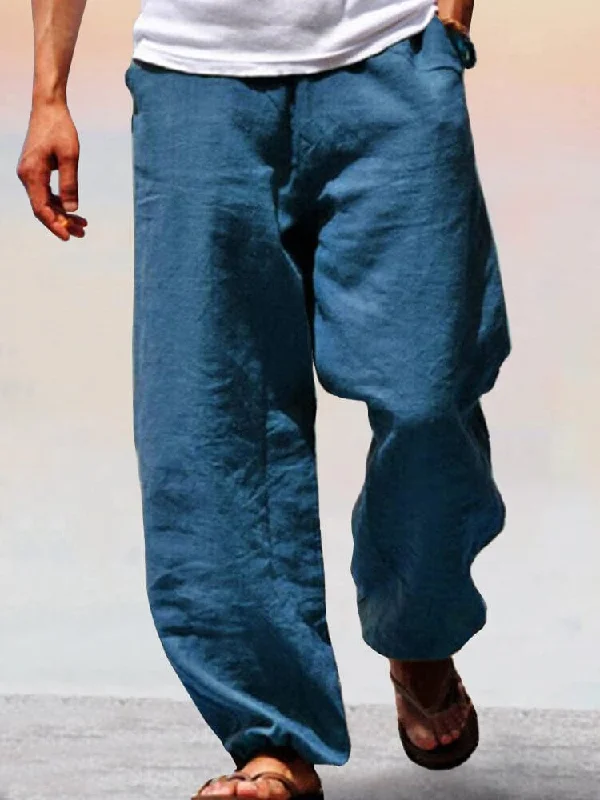 Soft Cotton Linen Wide Leg Pants