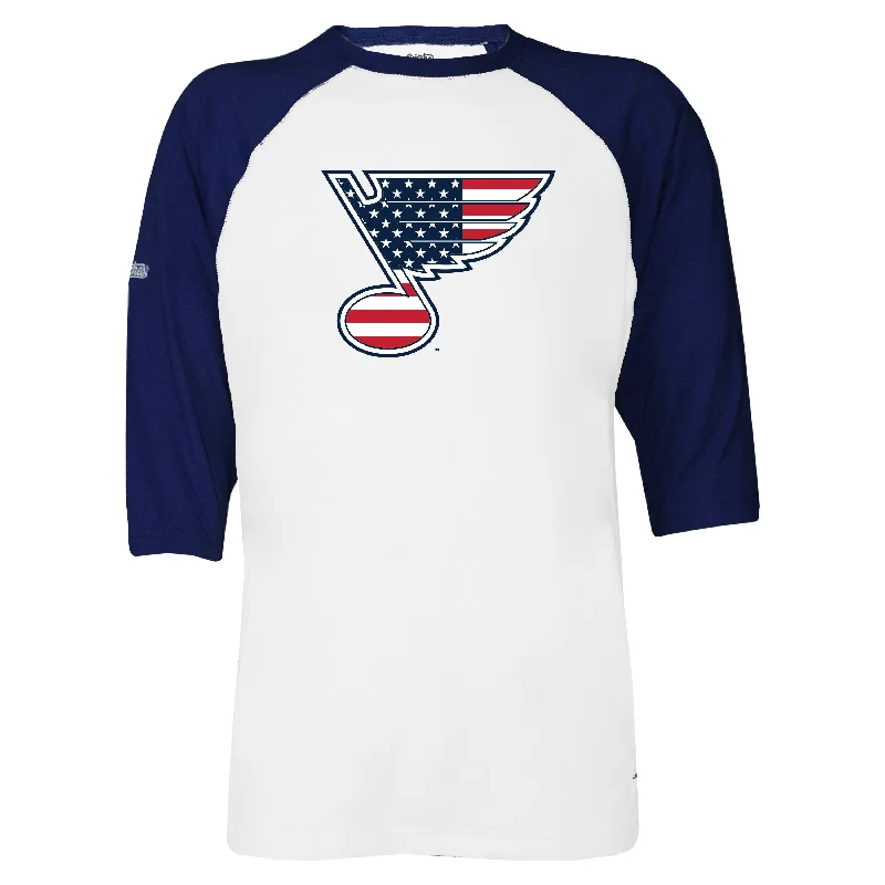 ST. LOUIS BLUES AMERICAN RAGLAN TEE