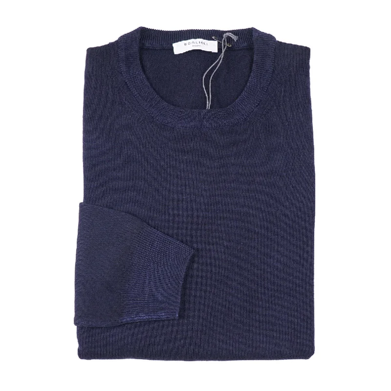 Boglioli Garment-Dyed Merino Wool Sweater