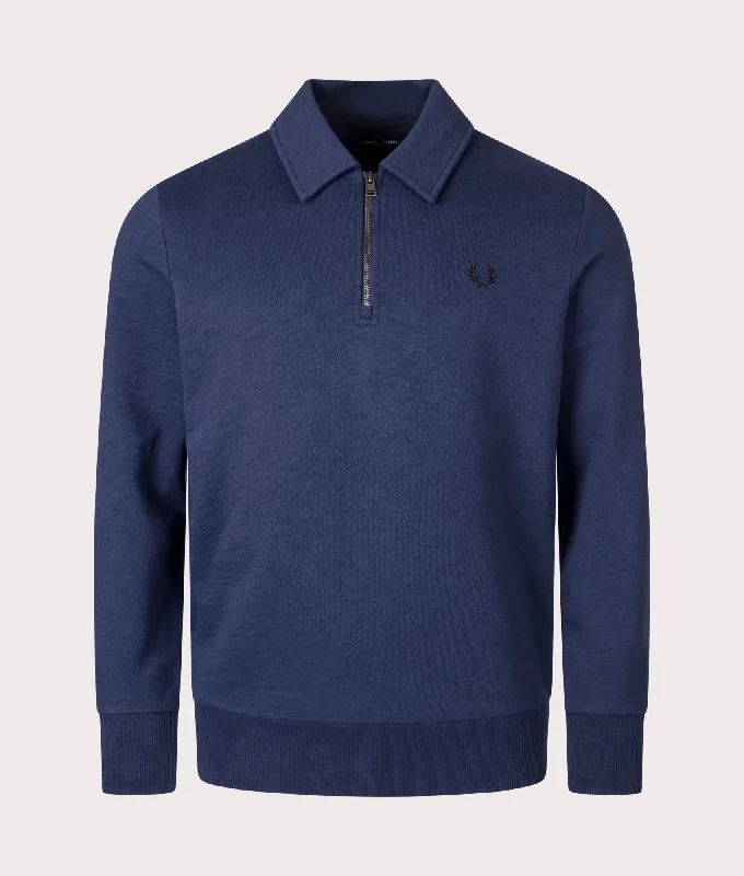 Quarter Zip Collar Sweatshirt