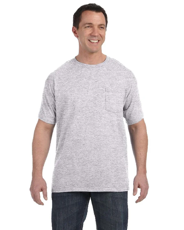 Hanes Authentic-T Pocket T-Shirt | Ash