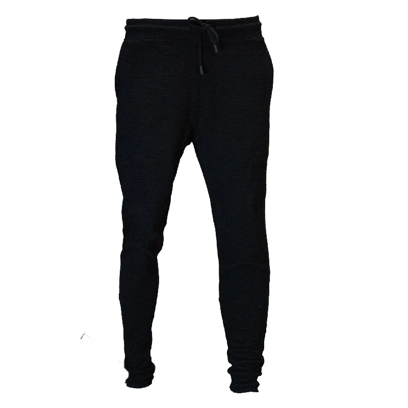 Black Ottoman Jog Pant Black