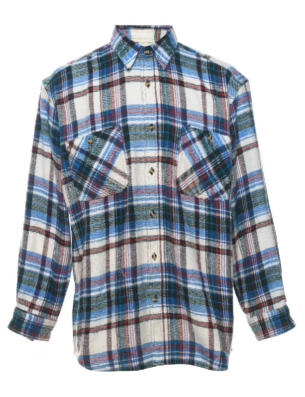 1990s Checked Plaid Shirt - L